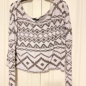 Tribal Crop Long Sleeve